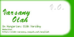 varsany olah business card