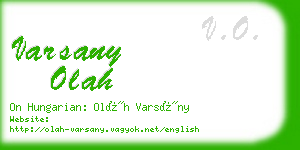 varsany olah business card